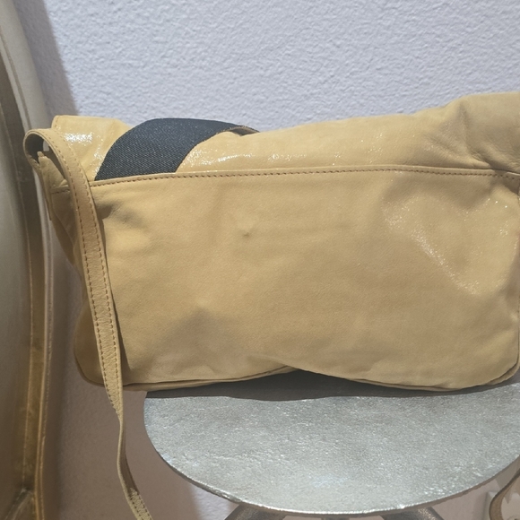 See By Chloe Tan and Black Crossbody Bag with Bow Accent - Picture 9 of 13